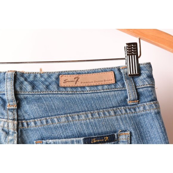 Seven7 Jeans Womens Size 4 Blue Denim Pockets Straight Leg 90s Style - Picture 8 of 14